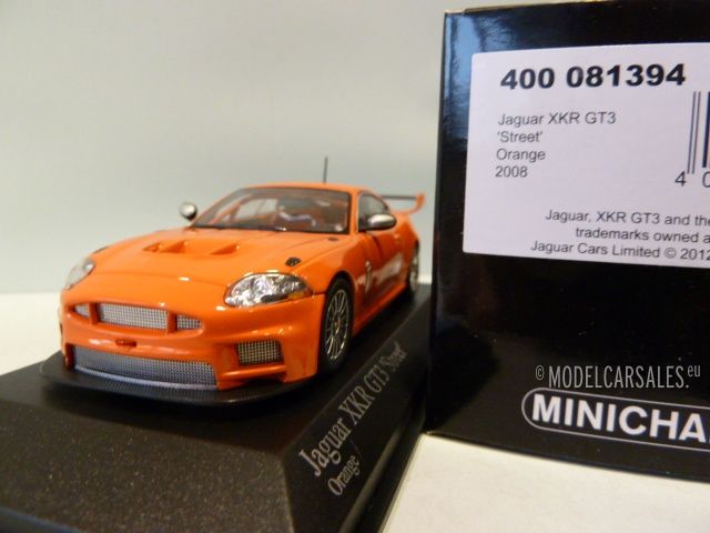 Jaguar XKR GT3 Street Orange 1:43 400081394 MINICHAMPS Modellauto Zu verkaufen