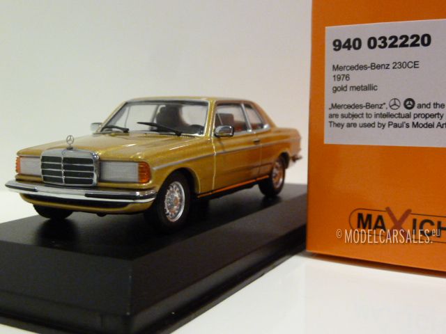 Mercedes Benz 230 Ce W123 Coupe Gold Metallic 1 43 940032220 Maxichamps Modellauto Zu Verkaufen