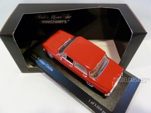 Alfa Romeo Giulia 1600 Red 1 43 400120901 Minichamps