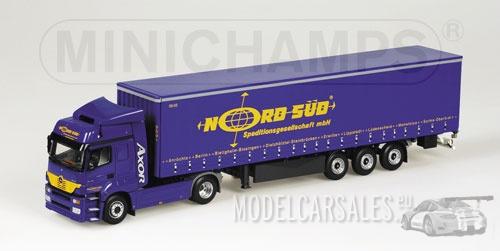 Mercedes-benz Axor & Side Curtain Trailer